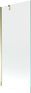Mexen Next vanová zástěna 1-křídlová 80 x 150 cm, transparentní, zlatá - 895-080-000-00-00-50