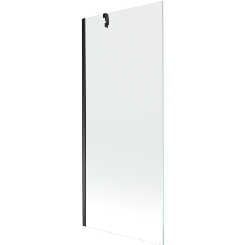 Mexen Next sprchová zástěna jednokřídlová 80 x 150 cm, transparentní, černá - 895-080-000-00-00-70