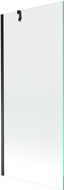 Mexen Next sprchová zástěna jednokřídlová 80 x 150 cm, transparentní, černá - 895-080-000-00-00-70