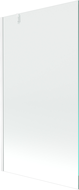 Mexen Next vanová zástěna 1-křídlová 90 x 150 cm, transparentní, bílá - 895-090-000-00-00-20