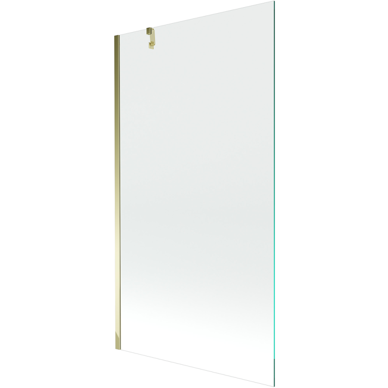 Mexen Next sprchová zástěna vanová 1-křídlová 90 x 150 cm, průhledná, zlatá - 895-090-000-00-00-50