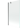 Mexen Next vanová zástěna 1-křídlová 90 x 150 cm, transparentní, černá - 895-090-000-00-00-70