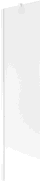 Mexen Next sprchová zástěna k vaně, 1-dílná, 50 x 150 cm, matné sklo, bílá - 895-050-000-00-30-20