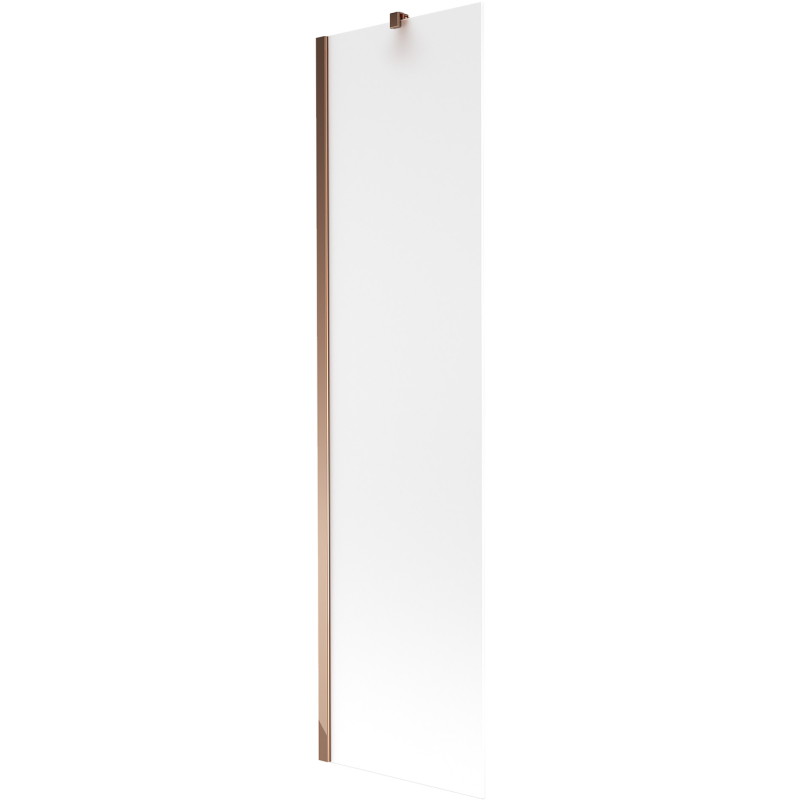 Mexen Next jednokřídlá vanová zástěna 50 x 150 cm, námraza, růžové zlato - 895-050-000-00-30-60