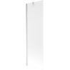 Mexen Next vanová zástěna jednokřídlá 60 x 150 cm, mléčné sklo, chrom - 895-060-000-00-30-01