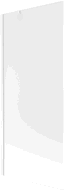 Mexen Next sprchová zástěna 1-křídlová 80 x 150 cm, matná, bílá - 895-080-000-00-30-20