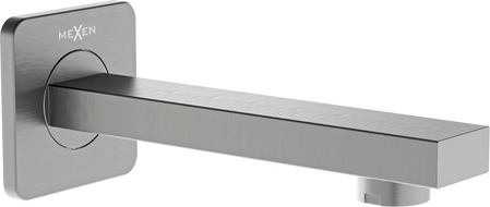 Mexen Cube nástěnná vanová výpusť, gun gray kartáčovaný - 79370-66