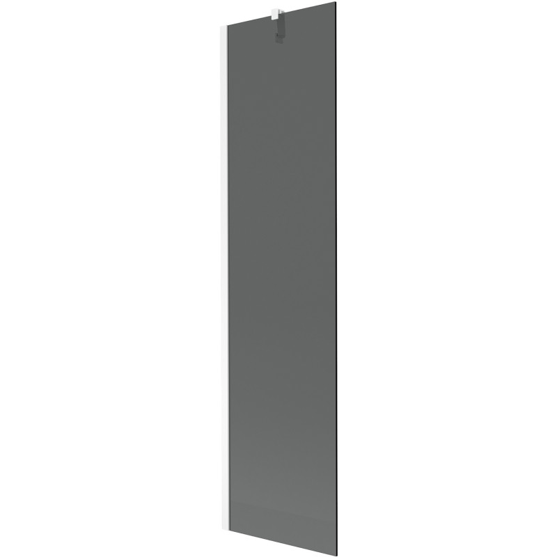 Mexen Next vana sprchová zástěna 1-křídlová 50 x 150 cm, grafit, bílá - 895-050-000-00-40-20