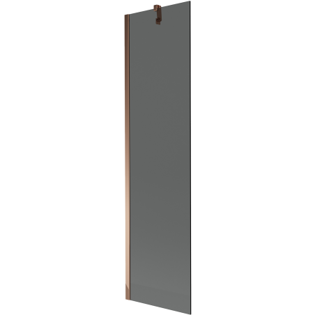 Mexen Next vanová zástěna 1-křídlová 50 x 150 cm, grafit, růžové zlato - 895-050-000-00-40-60