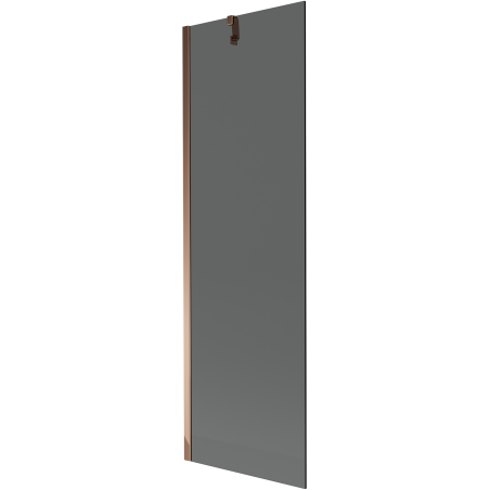 Mexen Next sprchová zástěna 1-křídlová 60 x 150 cm, grafit, růžové zlato - 895-060-000-00-40-60