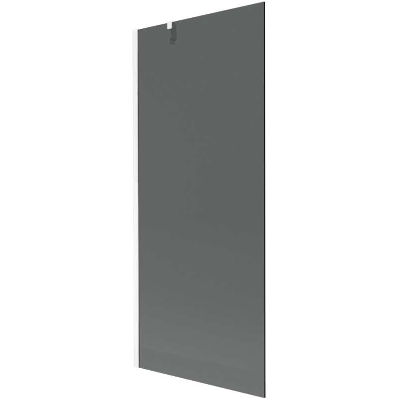 Mexen Next sprchová zástěna jednokřídlá 80 x 150 cm, grafit, bílá - 895-080-000-00-40-20