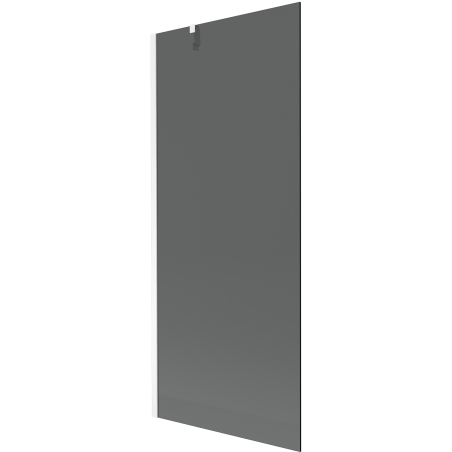 Mexen Next vanová zástěna 1-dílná 80 x 150 cm, grafit, bílá - 895-080-000-00-40-20