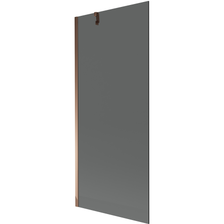 Mexen Next vanová zástěna 1-křídlová 80 x 150 cm, grafit, růžové zlato - 895-080-000-00-40-60