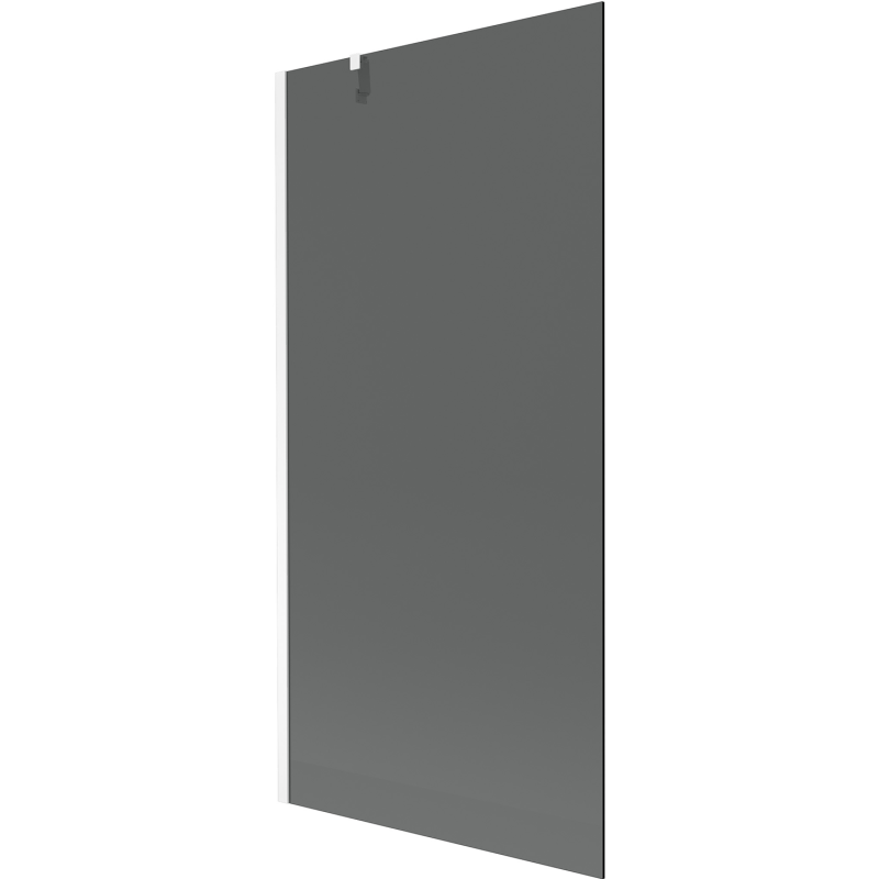 Mexen Next vanová zástěna 1-křídlová 90 x 150 cm, grafit, bílá - 895-090-000-00-40-20
