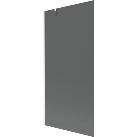 Mexen Next vanová zástěna 1-křídlová 90 x 150 cm, grafit, bílá - 895-090-000-00-40-20