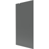 Mexen Next vanová zástěna 1-křídlová 90 x 150 cm, grafit, bílá - 895-090-000-00-40-20