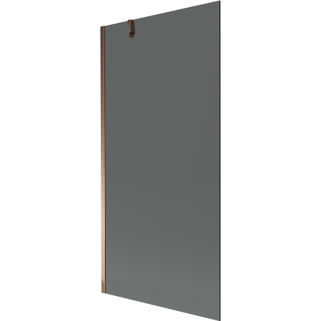 Mexen Next vanová zástěna 1-křídlová 90 x 150 cm, grafit, růžové zlato - 895-090-000-00-40-60