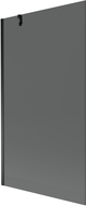 Mexen Next vanová zástěna 1-křídlová 100 x 150 cm, grafit, černá - 895-100-000-00-40-70