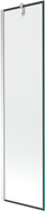 Mexen Next vanová zástěna 1-křídlová 50 x 150 cm, černý rám, chrom - 895-050-000-00-70-01